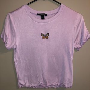 Violet Crop Top